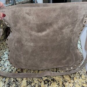New Anna Paola Suede Hobo Handbag